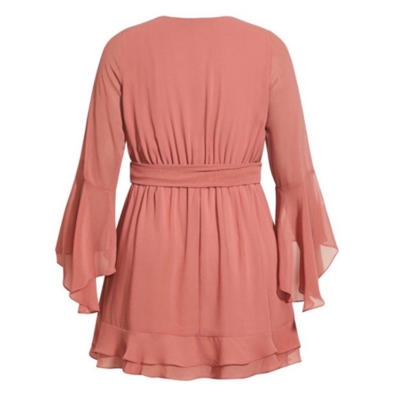 NWT CITY CHIC Sweet N Easy Dress in papaya. Size 22. Size XL - Picture 3 of 4